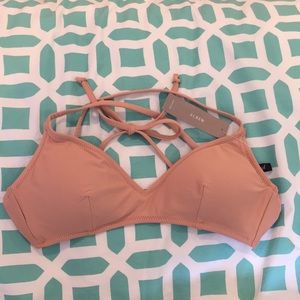 Brand New J.Crew cross back bikini top